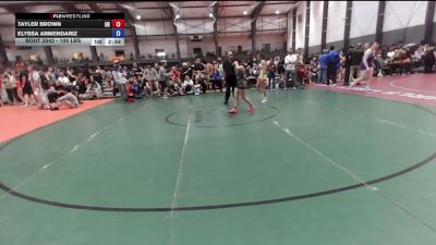 100 lbs Champ. Round 1 - Tayler Brown, East Idaho Elite vs Elyssa Armendariz