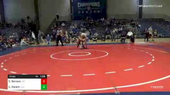 140 lbs Final - Cap Benson, Jefferson Wrestling Club vs Cade Parent, Level Up