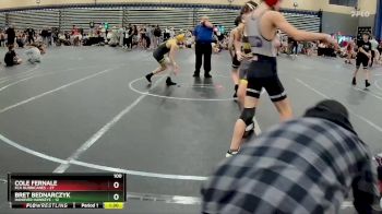 100 lbs Round 5 (8 Team) - Cole Fernale, FCA Hurricanes vs Bret Bednarczyk, Hanover Hawkeye