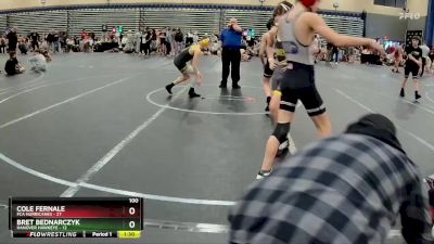 100 lbs Round 5 (8 Team) - Cole Fernale, FCA Hurricanes vs Bret Bednarczyk, Hanover Hawkeye