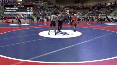 5A 106 lbs Semifinal - Danzel Arce, Van Buren vs Alex Gallardo, Batesville