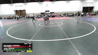 135B Quarterfinal - Afi Angela Tsatsou, Liberty North vs Karli Sickles, Frontenac HS