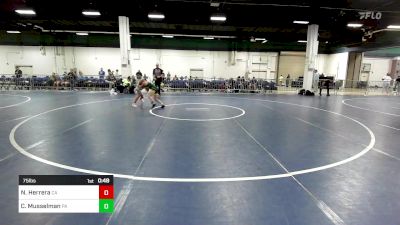 75 lbs Consi Of 8 #2 - Nixon Herrera, CA vs Crew Musselman, PA