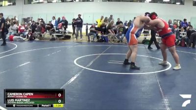 288 lbs Cons. Semi - Cameron Capen, Rocket Trained WC vs Luis Martinez, Eastern Region Affiliated