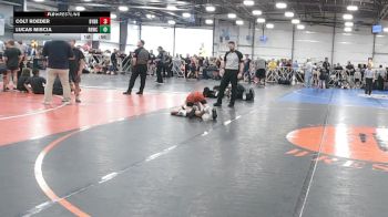 80 lbs Round 5 (4pm Saturday) - Lucas Miscia, Rough House W.C. vs Colt Roeder, Backyard Brawlers