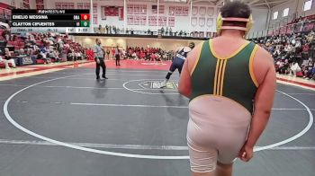 285 lbs Semifinals (8 Team) - Cael DeNigris, Delaware Military Academy vs Nathaniel Ramirez-Delgado, Indian River H S