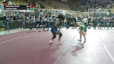 190 lbs Semifinal - Hazuki Sykes, Sumner Hs vs Arheanna Bryan, Taravella