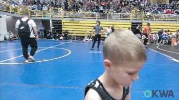 46 lbs Quarterfinal - Paysen Spurgeon, Cushing Tigers vs Ryder Aguilar, Newkirk Takedown Club