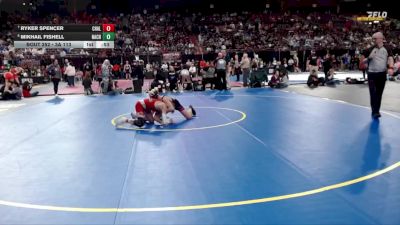 3A 113 lbs Cons. Round 2 - Ryker Spencer, Challis vs Mikhail Fishell, Nampa Christian