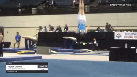 Peyton Cramer - Floor, Texas Dreams Gymnastics - 2021 USA Gymnastics Development Program National Championships