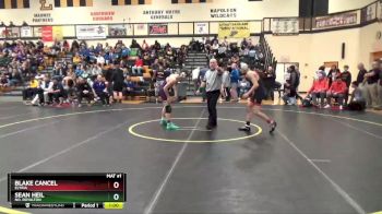 120 lbs Cons. Round 1 - Sean Heil, No. Royalton vs Blake Cancel, Elyria