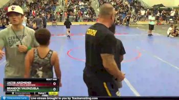 108 lbs Semifinal - Brandon Valenzuela, Pounders WC vs Jacob Arizmendi, Charter Oak Youth Wrestling