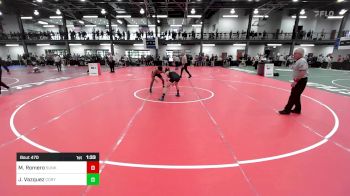 125A lbs Semifinal - Michael Romero, Sunkist Kids Monster Garage vs Joshua Vazquez, Cory Clark Wrestling