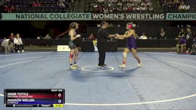 136 lbs Cons. Round 3 - Amor Tuttle, Wisconsin Stevens Point vs Madison Wellen, D`Youville