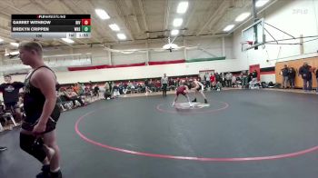 106 lbs Quarterfinals (8 Team) - Garret Withrow, Riverton vs Brekyn Crippen, Worland High School