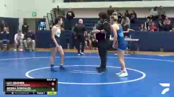 116 lbs Cons. Round 3 - Sierra Gonzales, Eastern Oregon University (OR) vs Lily Grismer, University Of Providence