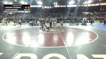 132 lbs Quarterfinal - Nathaniel Gutierrez, Yerington vs Jayden Martinez, Hermiston Oregon