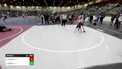 121 lbs Rr Rnd 3 - Kasey Salmon, Northeast Oregon vs Jaxon Baker, Spanish Springs WC