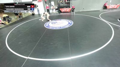120 lbs Cons. Rd Of 16 - Ryu Davis, Merced High School Wrestling vs Benjamin Maradiaga, Frontier High School Wrestling