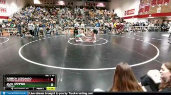 132 lbs Semifinal - Jake Hammer, Pinedale vs Ashton Leegaard, Thunder Basin High School