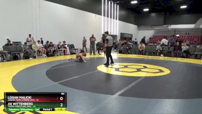 60 lbs Round 1 (8 Team) - Ax Wittenberg, Thorn Wrestling (MN) vs Logan Malicki, Junior Terps Xtreme (MY)