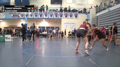 130 lbs Cons. Round 4 - Elazae Flores, Columbia vs Oakley Hepworth, Star Valley High School