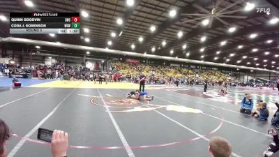 100 lbs Round 5 - Quinn Goodvin, Sheridan Wrestling Club vs Cora J. Sorenson, Watford City Wolves