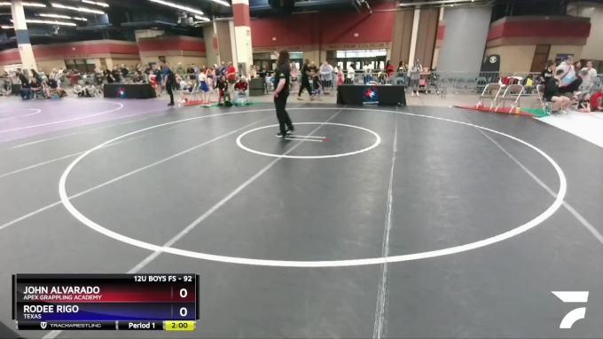 Hg Rodee 92 lbs Quarterfinal - John Alvarado, Apex Grappling Academy vs Rodee ...