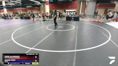 92 lbs Quarterfinal - John Alvarado, Apex Grappling Academy vs Rodee Rigo, Texas