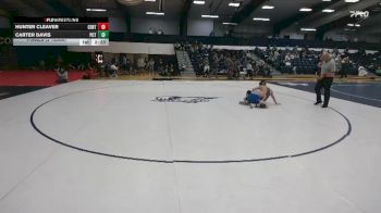 165 lbs Finals (2 Team) - Carter Davis, Penn College Of Tech vs Hunter Cleaver, Centenary