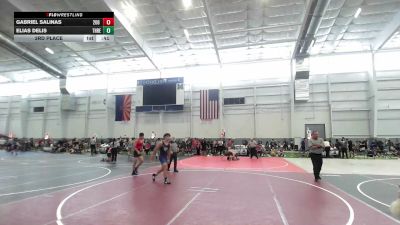 144 lbs 3rd Place - Gabriel Salinas, 208 Spartans vs Elias Delis, Threshold WC