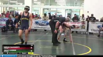 126 lbs Champ. Round 1 - Kieran Daugherty, Yucaipa vs Diego Laverde, Millikan