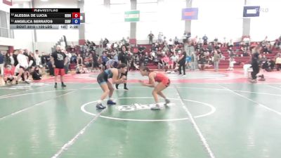 109 lbs Rr Rnd 1 - Alessia De Lucia, Rednose Wrestling School vs Angelica Serratos, Surfside X