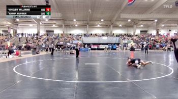 Girls 145 lbs Cons. Round 2 - Emma Husser, Clarksville High School vs Shelby Williams, Gibbs High School