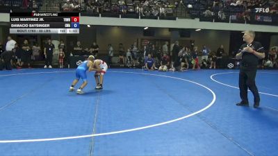 85 lbs Quarters - Luis MARTINEZ Jr., Treehouse Wrestling vs Damacio Baysinger, Contenders Wrestling Academy