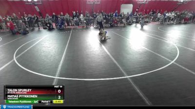 53 lbs Quarterfinal - Talon Spurley, RT Elite Wrestling vs Matias Pyykkonen, Wisconsin