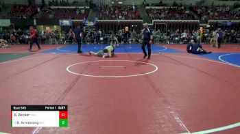 144 lbs Cons. Round 5 - Brock Armstrong, Buzzsaw vs Bryce Becker, Circle Wrestling Club