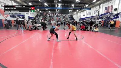112 lbs Cons. Round 1 - Amaya Cornwell, Montclar vs Zada Castro, Livewire