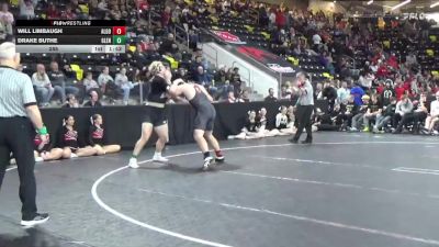 285 lbs 5th & 7th Place - Drake Buthe, Glenwood vs Will Limbaugh, Algona