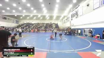 105 lbs Semifinal - Myah Coble, Santa Ana Wrestling Club vs Melanie Bermudez, Orange High School