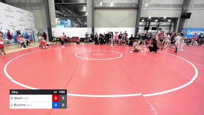 29 kg Consi Of 4 - Harper Boyd, Ranger Pride Wrestling vs Jessica Buurma, Michigan Blue