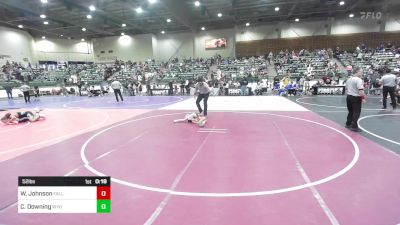 52 lbs Consolation - Wyatt Johnson, Fallon Outlaws WC vs Cal Downing, Wyoming Underground