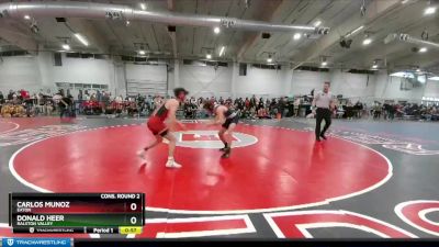 126 lbs Cons. Round 2 - Donald Heer, Ralston Valley vs Carlos Munoz, Eaton