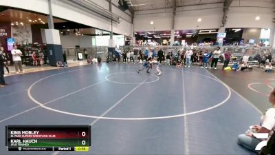 80 lbs Cons. Round 1 - King Mobley, El Paso Supers Wrestling Club vs Karl Hauch, Jflo Trained