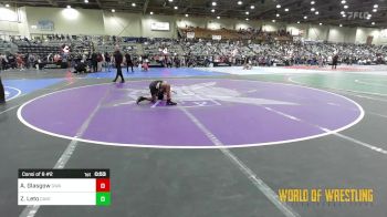 84 lbs Consi Of 8 #2 - Ashton Glasgow, The Glasgow Wrestling Academy vs Zachary Leto, Caveman