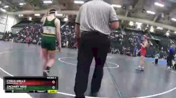 132 lbs Round 2 (16 Team) - Cyrus Wells, Broken Bow vs Zachary Weis, Kearney Catholic