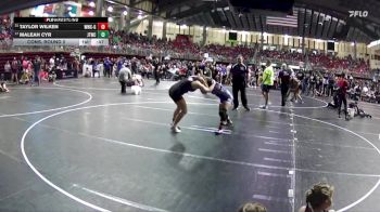 150 lbs Cons. Round 2 - Taylor Wilken, Waverly Wrestling Club - Girls vs Maleah Cyr, Junior Titans Wrestling Club