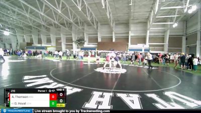 215 lbs Cons. Round 5 - Daniel Hoyal, Lehi vs Aydon Thomson, Morgan