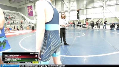 130 lbs Cons. Semi - Matthew Curtis, Mat Sense Wrestling vs Colten Conover, Flathead Valley WC