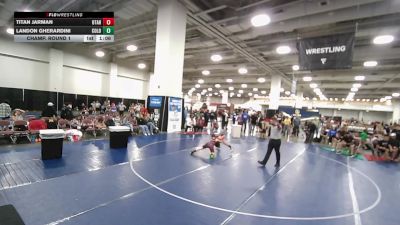 100 lbs Champ. Round 1 - Titan Jarman, Utah vs Landon Gherardini, Colorado